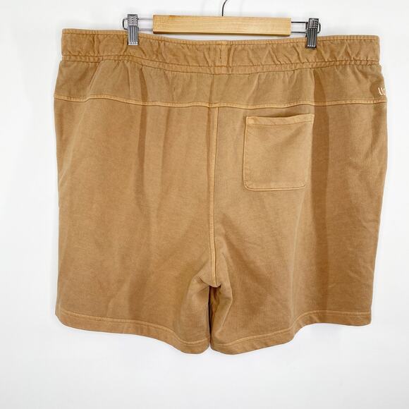 VRST Toasted Coconut Brown 7" Washed Twill Terry Short Cotton Mens Size 2XL - Picture 3 of 10